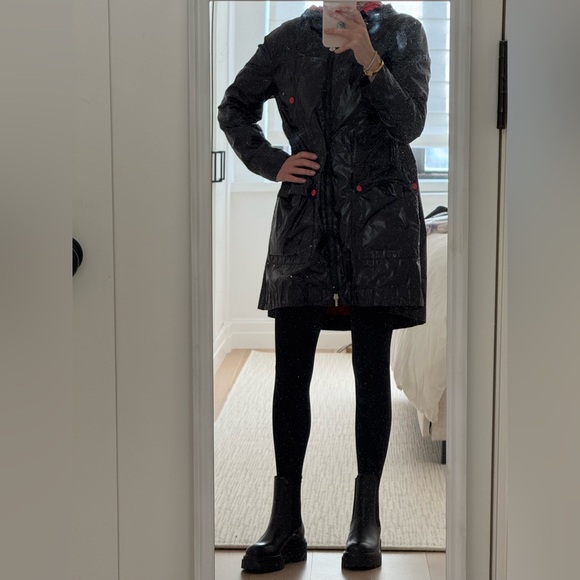 MONCLER Black Raincoat - Girls 14 / Womens 0 / 1 - Picture 9 of 11